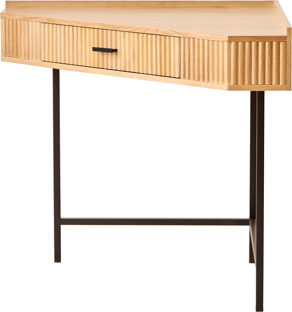 Seto, Skrivebord, Brun, Metal (H: 78,5 x B: 80 cm.)