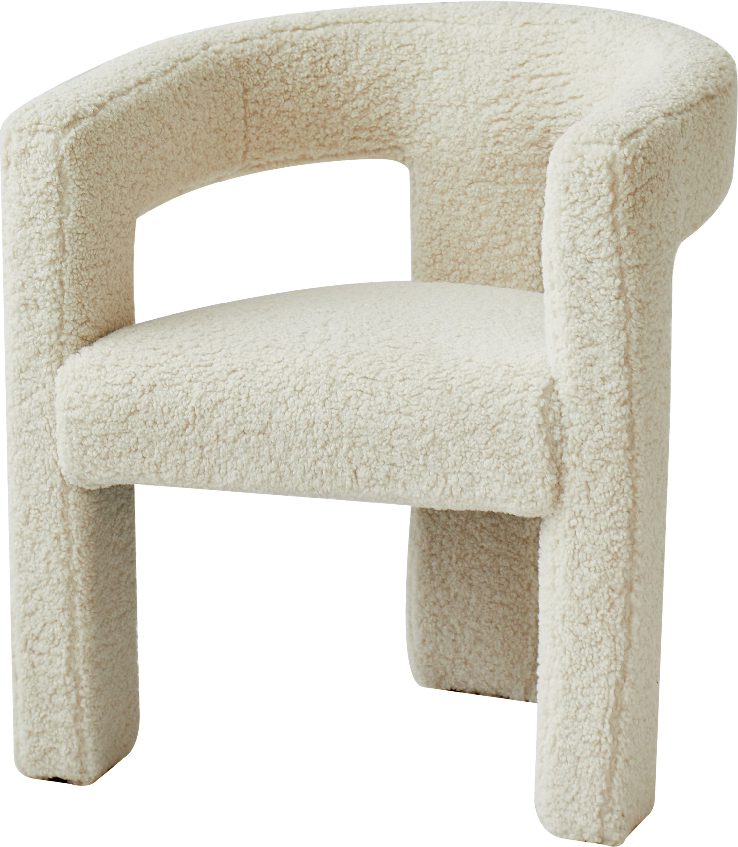 Arusha, Loungestol, Hvid, Løkke (H: 75 x B: 66 cm.)