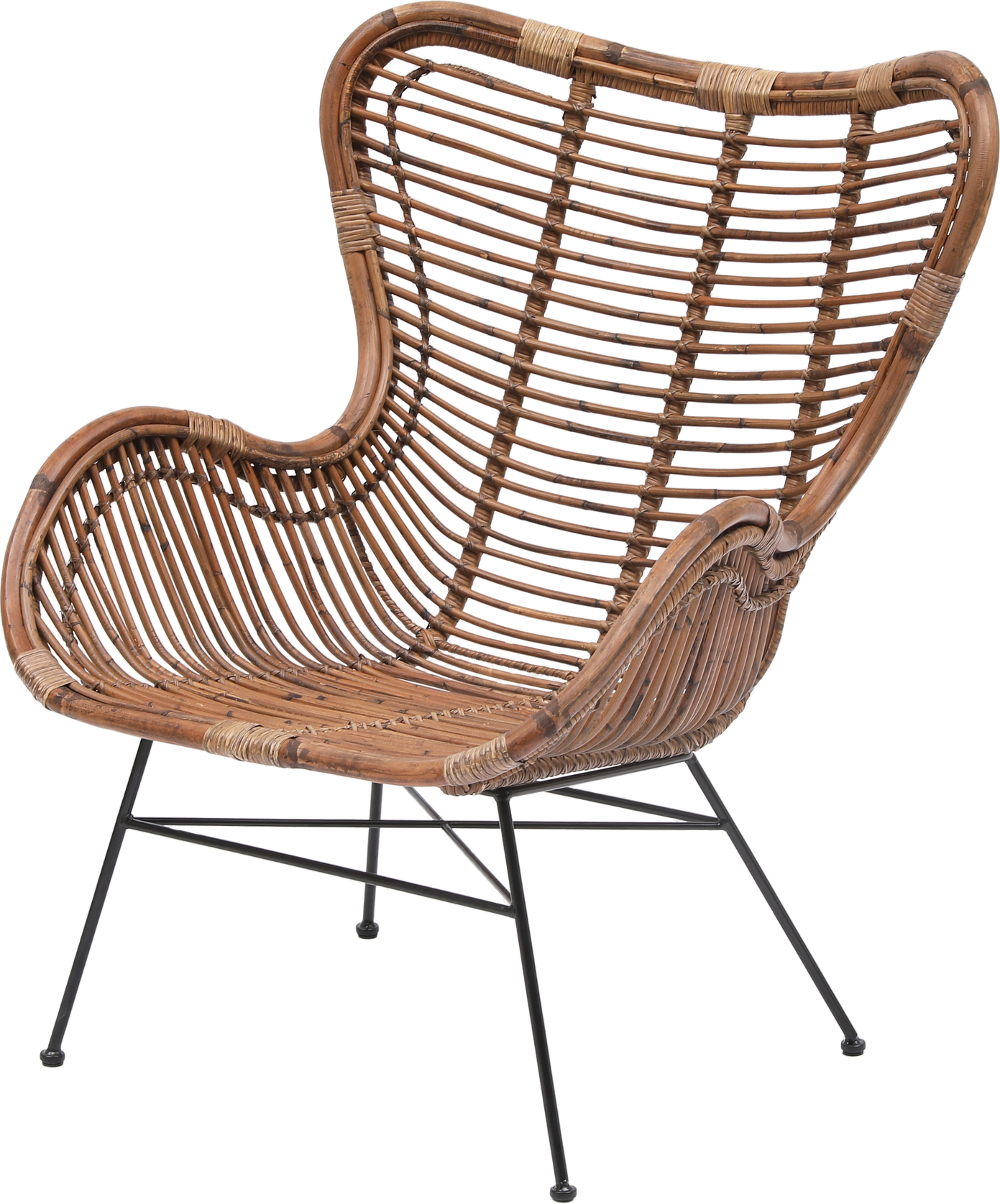 Jakarta, Loungestol, Brun, Rattan (H: 88 x B: 73 cm.)