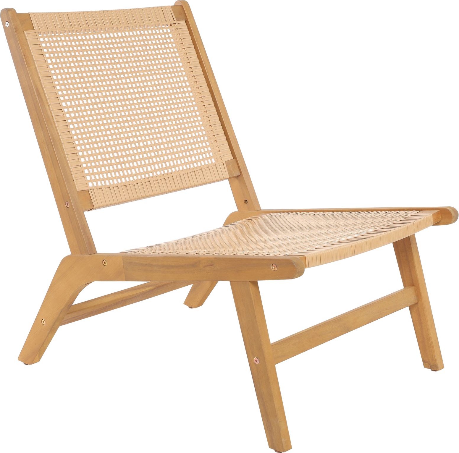 Loungestol udestol Nordlys Furniture Aguilares FSC-certificeret akacietræ naturbrun 78Ã55Ã72 cm