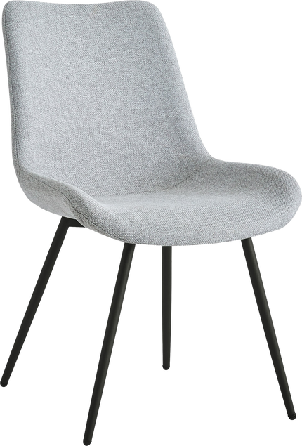 Koge, Spisebordsstol, Grå, Stof (H: 84 x B: 54 cm.)