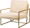 Viborg, Loungestol, Hvid, Løkke (H: 81 x B: 68 cm.)