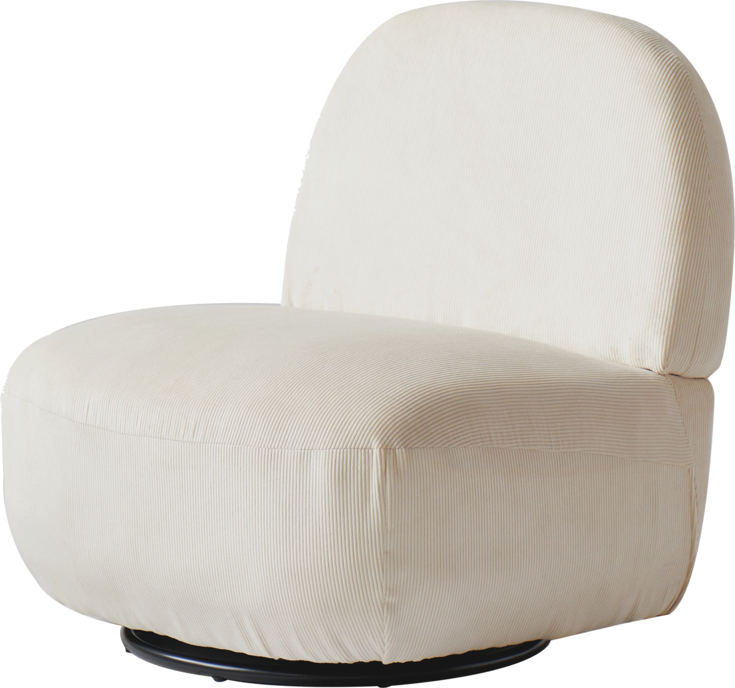 Kampala, Loungestol, Beige, Fløjl (H: 75 x B: 71 cm.)