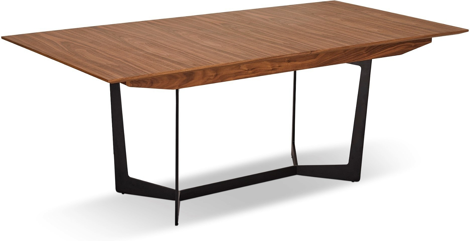 Kendal, Spisebord med butterflyplade, brun, H76x100x250 cm, valnød
