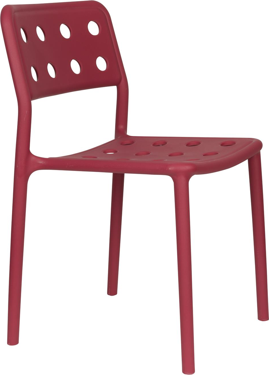 Serra, Udendørs spisebordsstol, Brun, Plast (L: 53 x H: 80 x B: 45,5 cm.)
