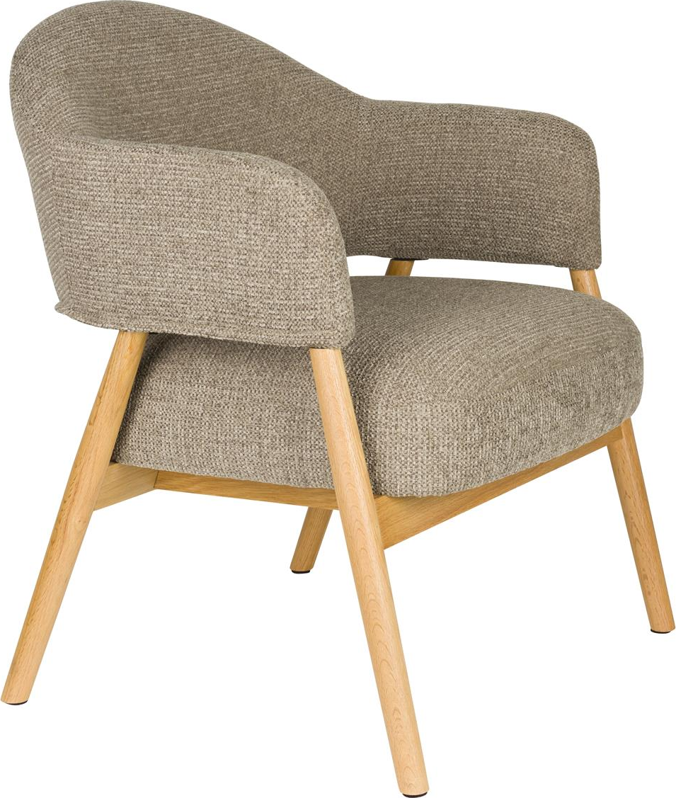 Indy, Loungestol, Mørk sand, Stof (L: 66,5 x H: 76,5 x B: 64 cm.)
