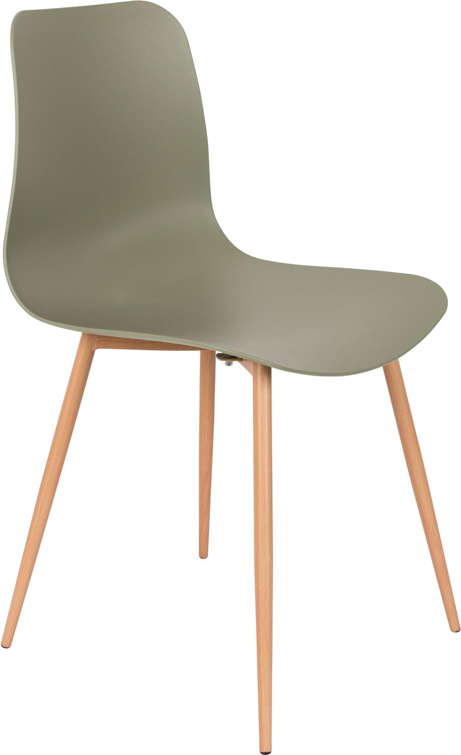 Spisebordsstol Studio White Leon taupe polypropylen jernben H80xB44,5xL49 cm