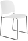 Stacks, Spisebordsstol, Offwhite, Plast (L: 52,5 x H: 80 x B: 48,5 cm.)