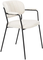 Jolien, Spisebordsstol med armlæn, Hvid, Stof (L: 56 x H: 78 x B: 60,5 cm.)