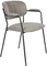 Jolien, Spisebordsstol med armlæn, Stengrå, Stof (L: 56 x H: 79 x B: 60,5 cm.)