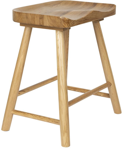 Vander, Skammel, Mørk sand, Egetræ (L: 33 x H: 46 x B: 43 cm.)