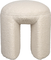 Noxx, Skammel, Lysgrå, Polyester (D: 42 x H: 46 cm.)