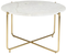 Timpa, Sofabord, Offwhite, Massivt marmor (D: 70 x H: 40 cm.)