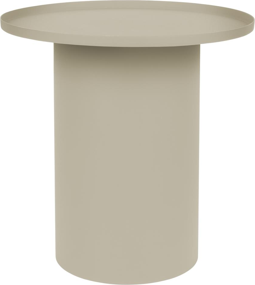 Sidebord (småbord) Studio White Sverre i lysgrå metal É45,5 x H45 cm