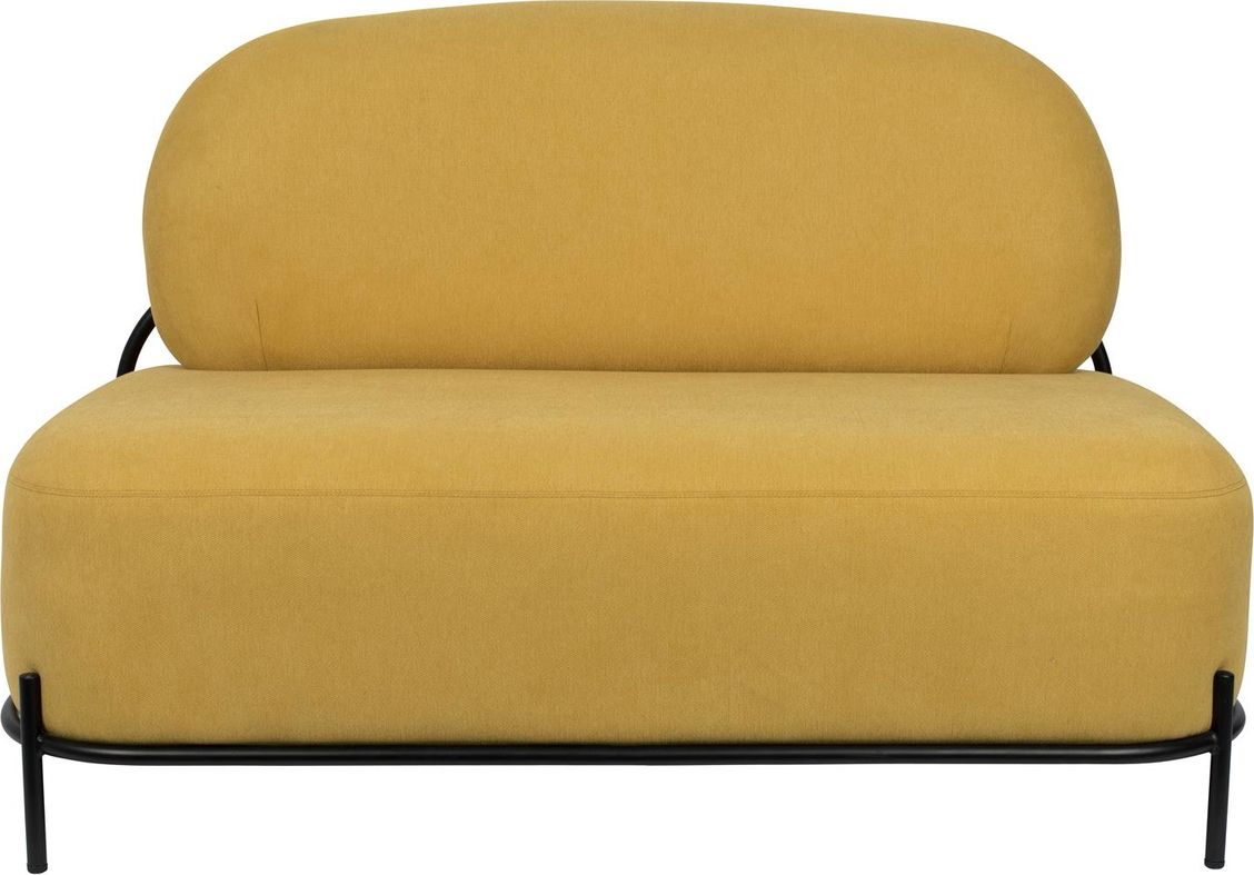 Polly, Loungesofa, Mørk sand, Stof (L: 71,5 x H: 77 x B: 125 cm.)