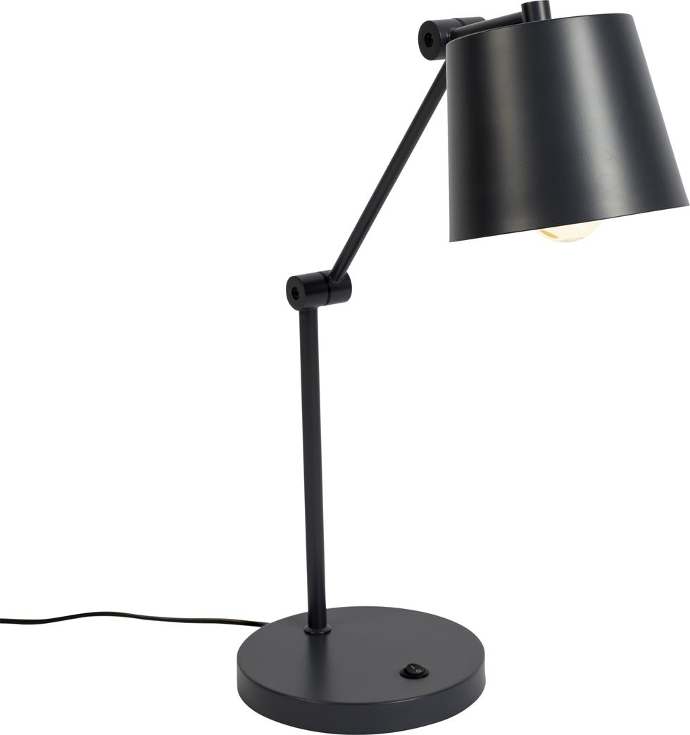 Hajo, Bordlampe, Askegrå, Jern (L: 28,5 x H: 60 x B: 20 cm.)