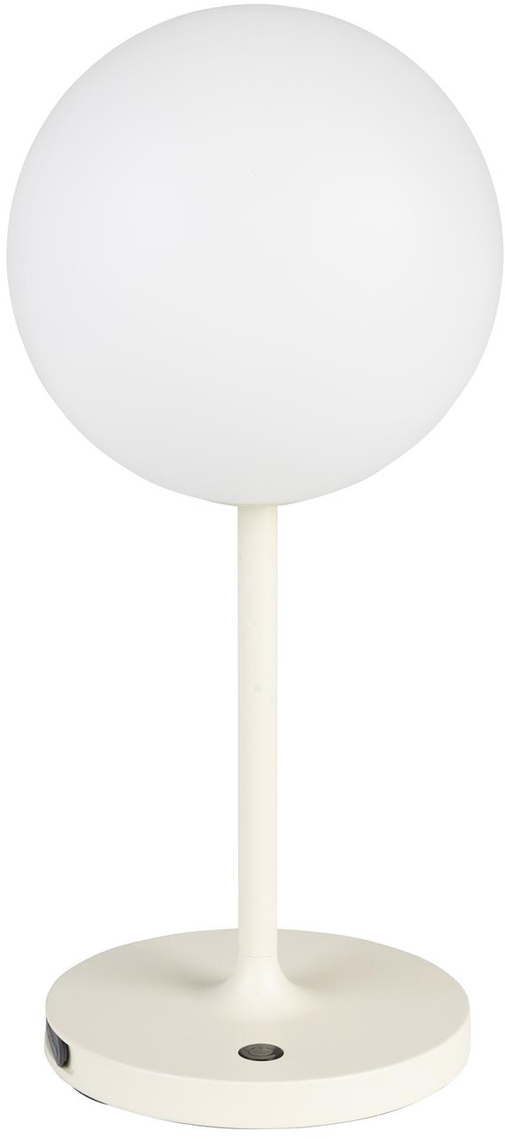 Hub, Bordlampe, Offwhite, Plast (D: 15 x H: 33 cm.)