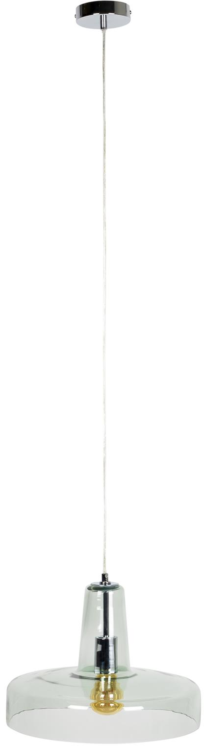 Pendellampe Studio White Anshin É35 x H175 cm Sølv glas LED E27 dæmpbar 450 lm