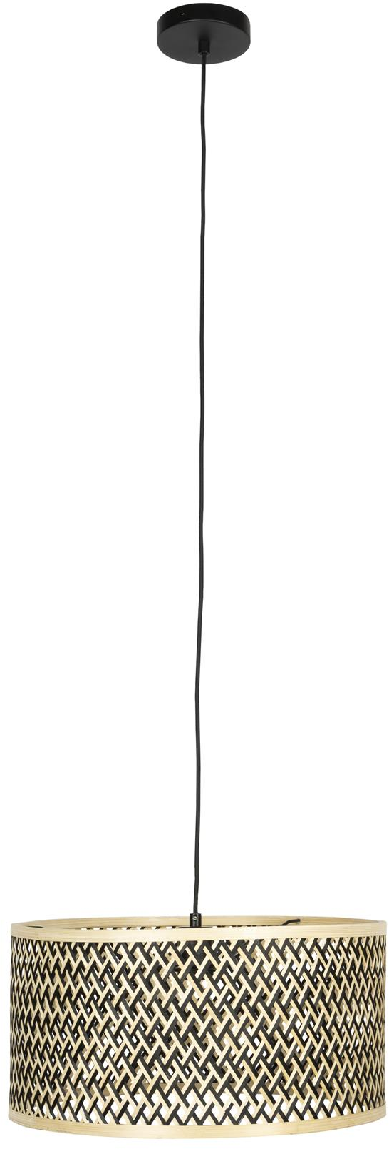 Isla, Pendellampe, Antracit, Bambustræ (D: 45 x H: 156 cm.)