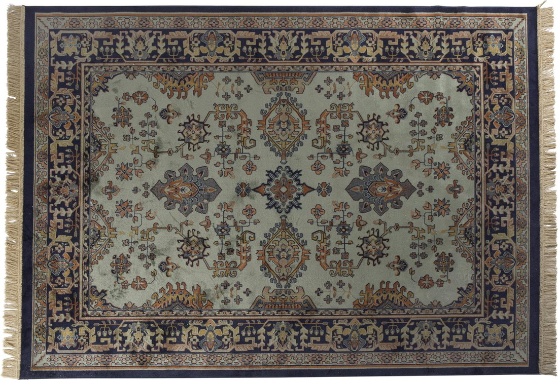 Gulvtæppe Studio White Raz 160ÉÂ230 cm mørkegrå viskose