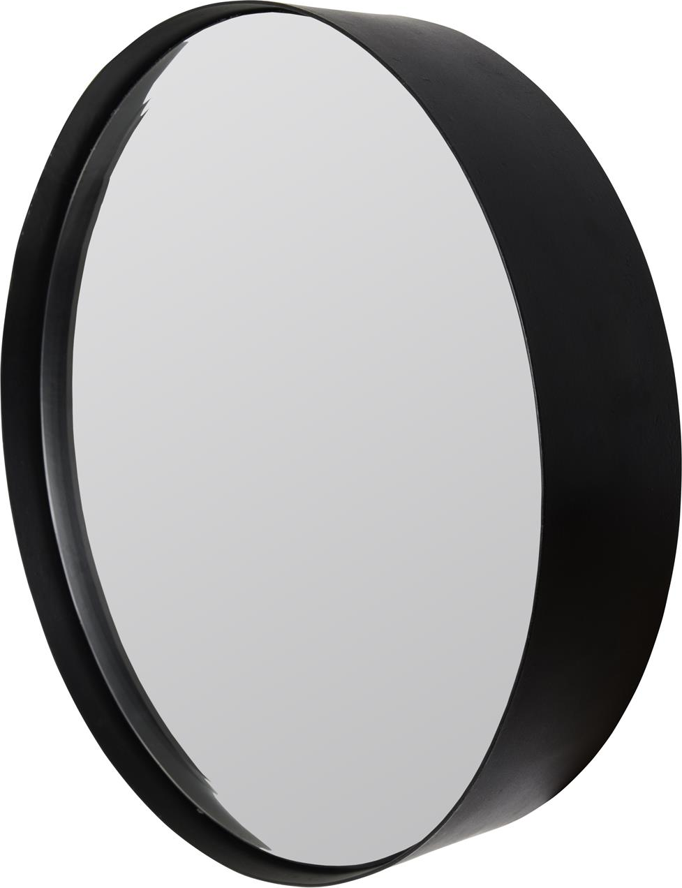 Rundt vægspejl Studio White Raj 60 cm sort stålramme