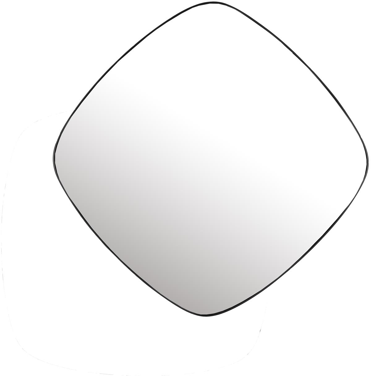 Vægspejl Studio White Mila asymmetrisk sort metal É50 cm