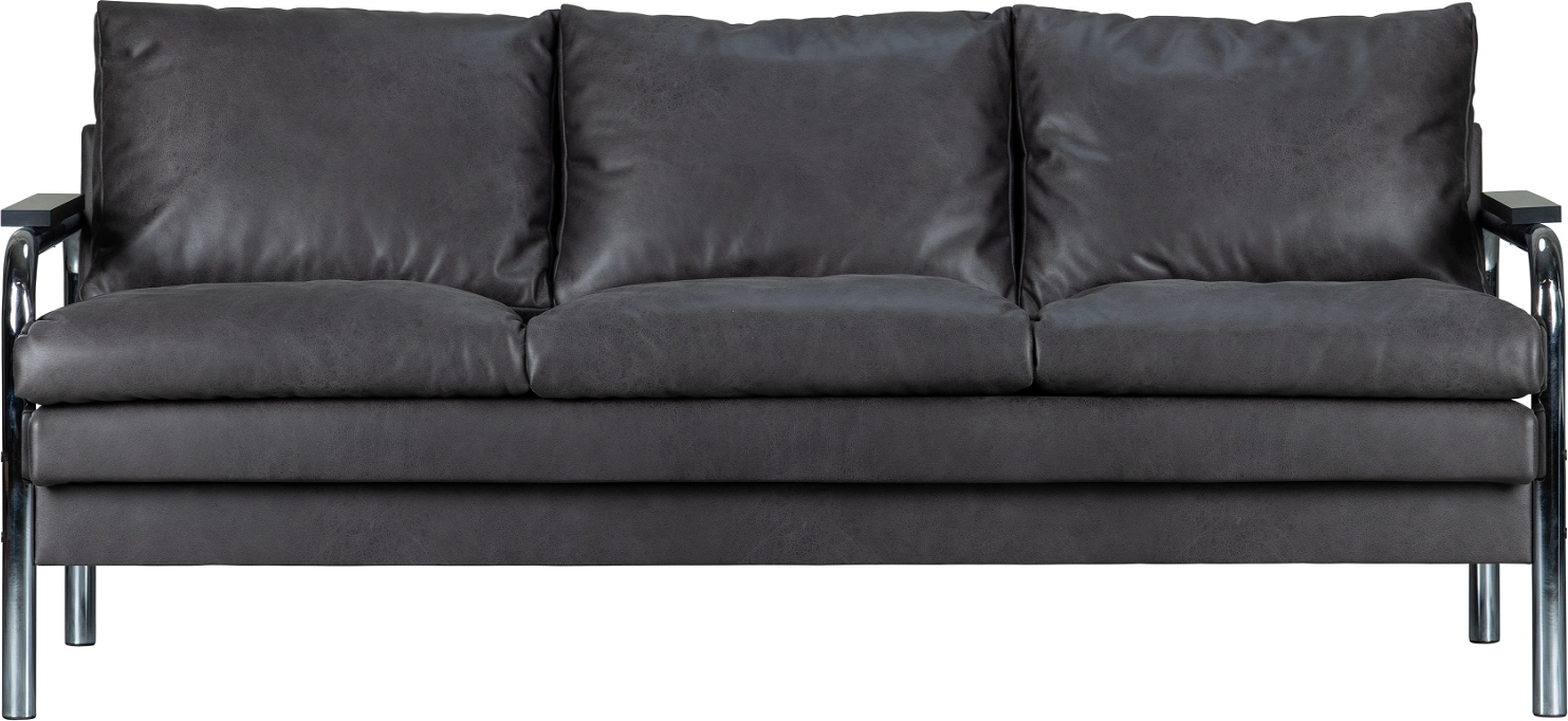 Tube, 2-personers sofa, sort, H82x189x100 cm
