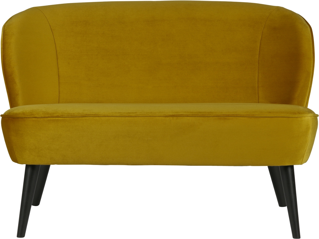 Sara, 2-personers sofa, gul, H73x110x72 cm