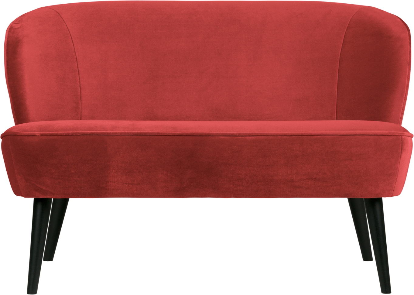 Sara, 2-personers sofa, rød, H73x110x72 cm