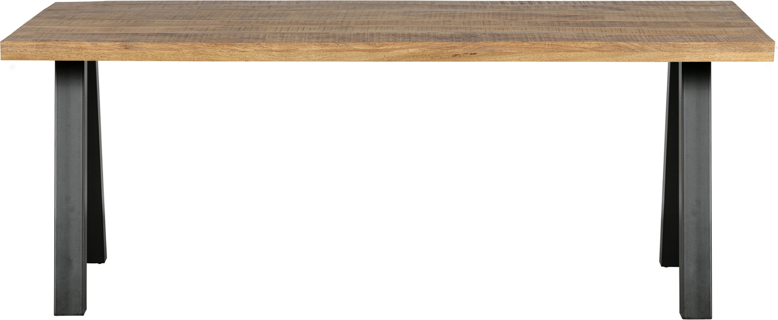 Tablo Utrecht leg, Plankebord, mangotræ/metal, natur, 75x180x90 cm