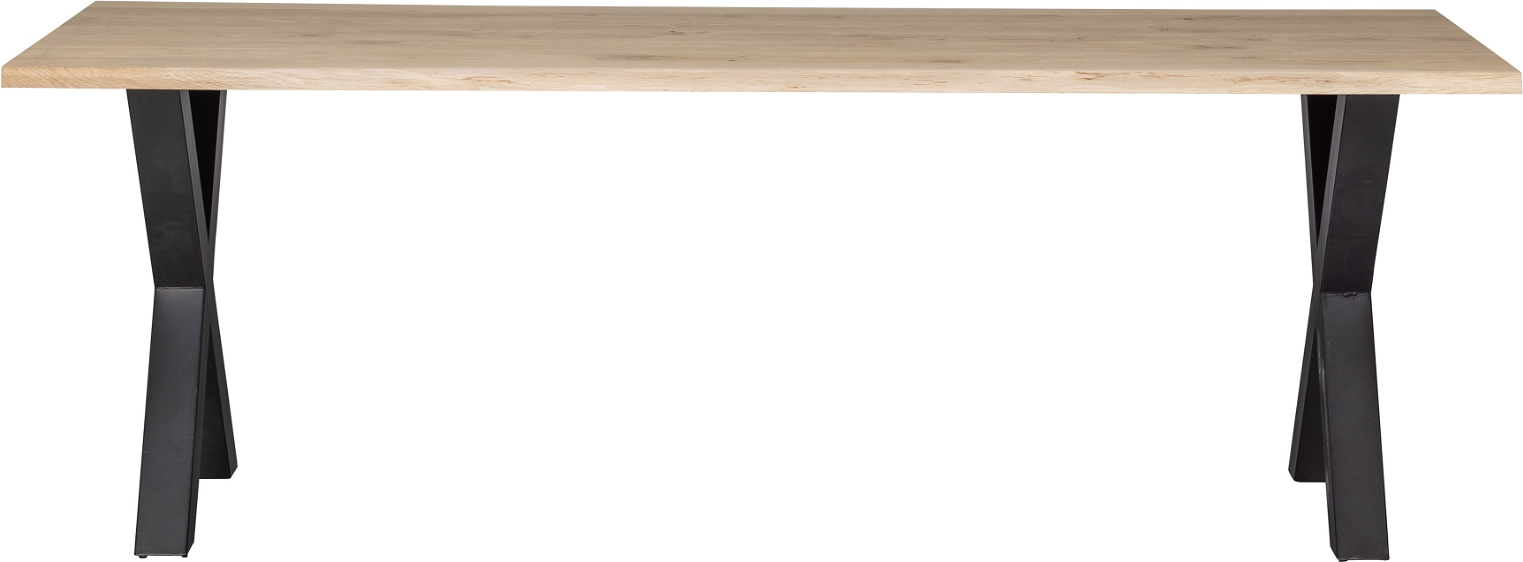 Tablo A, Alkmaar leg, Plankebord, eg/metal, natur, 75x199x90 cm