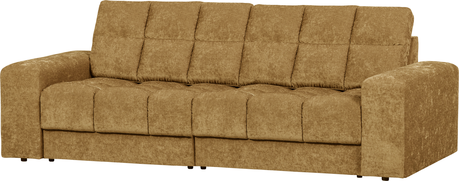 Second Date, 2-personers sofa, guld, H78x99x226 cm, stof