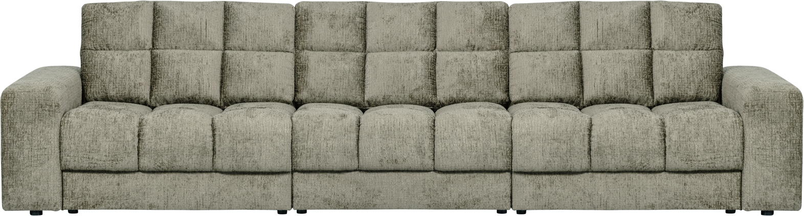 Second Date, 3-personers sofa, frost, H78x99x316 cm, velour