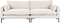 Summer, 3-personers sofa, Perlemor, Stof (L: 101 x H: 82 x B: 230 cm.)