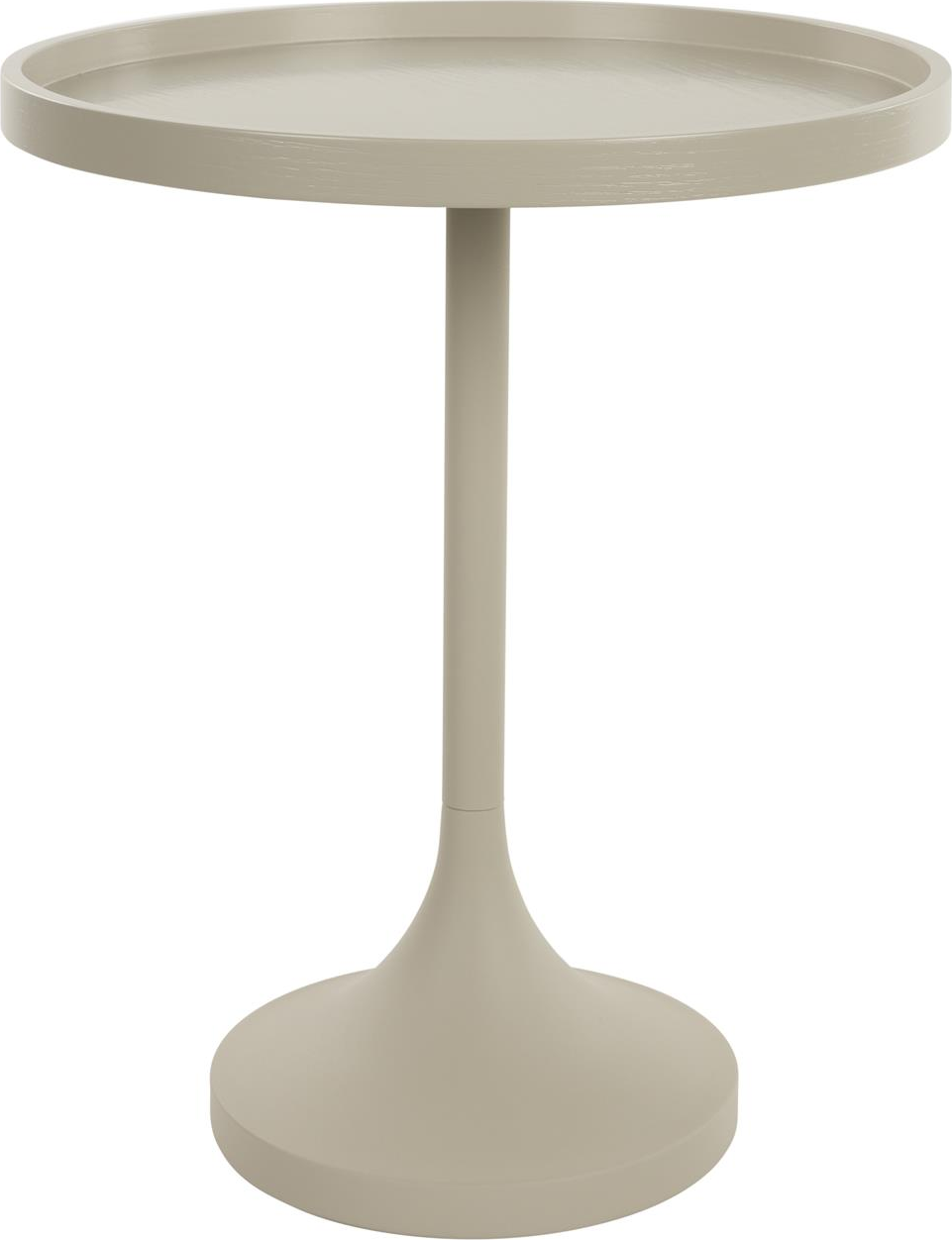 Sidebord Zuiver Jason Rundt Småbord Ø46 X H56 Cm Lysgrå Mdf & Stål
