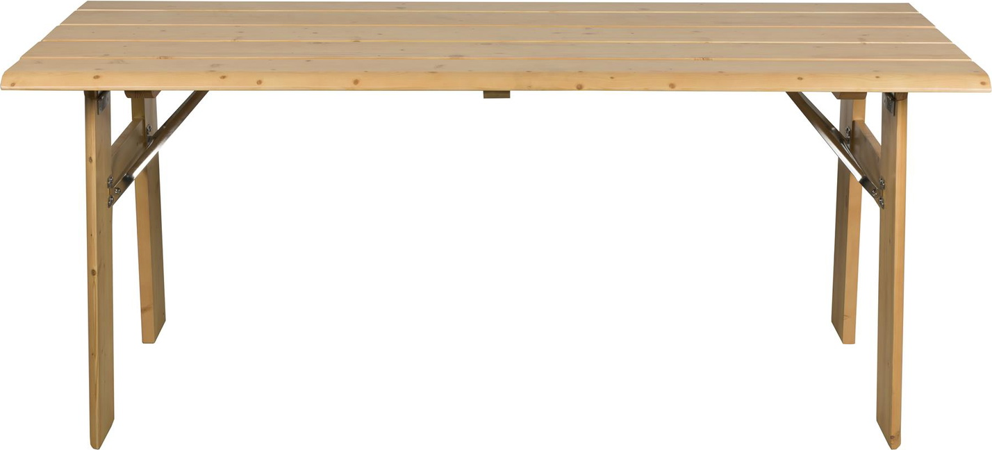 Udendørs Spise Og Havebord Zuiver Avenue I Massivt Fyrretræ Mørk Sand 180 X 79 Cm