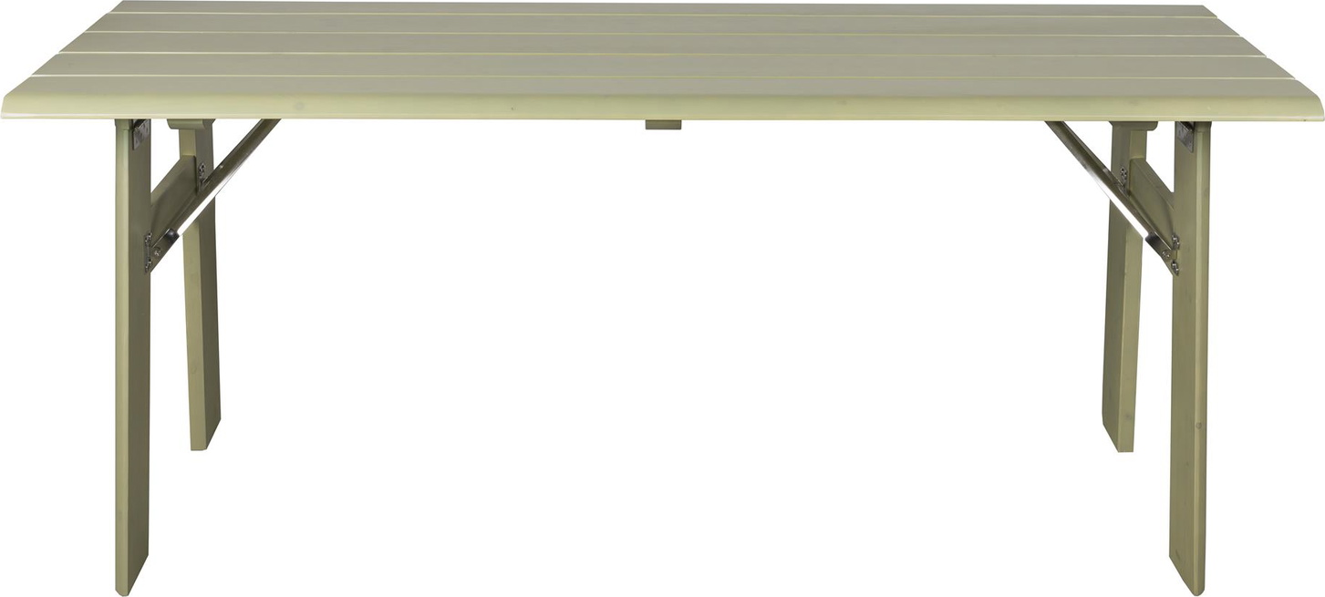 Udendørs Spisebord Zuiver Avenue Stenlysgrå Fyrretræ Foldbart L180xb79xh75 Cm