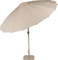 Brown, Parasol, Lysgrå, Polyester (D: 250 x H: 235 cm.)