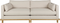 Blossom, 3-personers sofa, Lysgrå/Natur, Stof (L: 101 x H: 80 x B: 230 cm.)