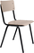 Back, Spisebordsstol, Beige/Sort, Plast (L: 49 x H: 82,5 x B: 43 cm.)