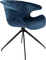 Mia, Spisebordsstol med armlæn, Antracit, Stof (L: 62 x H: 78,5 x B: 63 cm.)