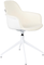 Albert, Spisebordsstol med armlæn, Offwhite, Stof (L: 52 x H: 83,6 x B: 59,2 cm.)