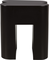 Shape, Skammel, Kulsort, Jern (L: 40 x H: 45 x B: 40 cm.)