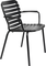 Vondel, Udendørs spisebordsstol med armlæn, Askegrå, Aluminium (L: 58,2 x H: 82,8 x B: 64,7 cm.)
