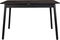 Glimps, Spisebord med udtræk, Sort, Træ (L: 120 x H: 76 x B: 80 cm.)