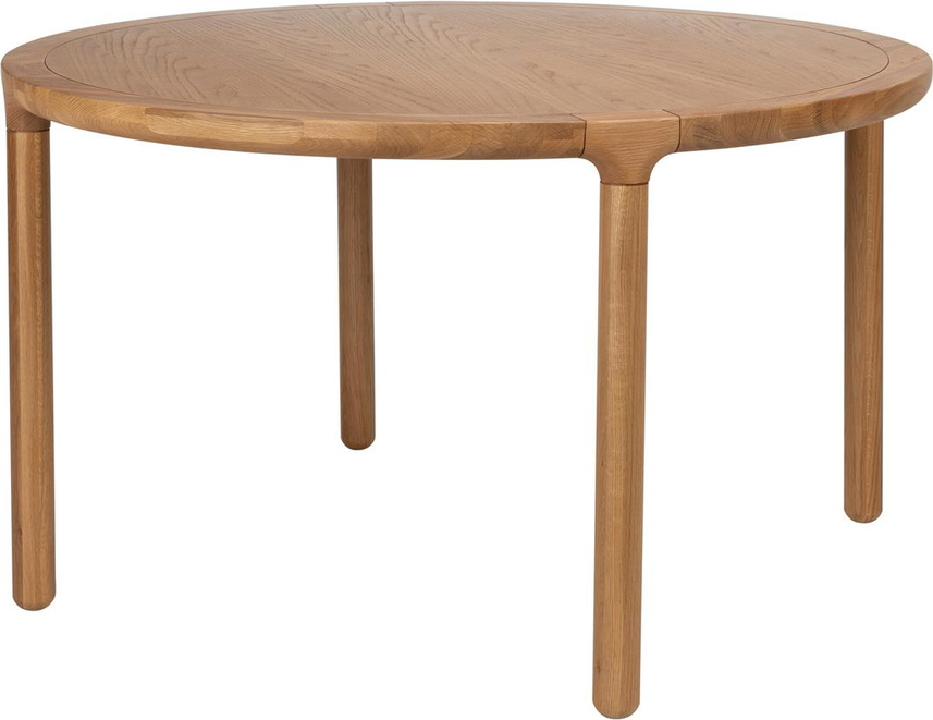 Rundt Spisebord Zuiver Storm Nougat Egetræsfiner Ø128 Cm H75 Cm
