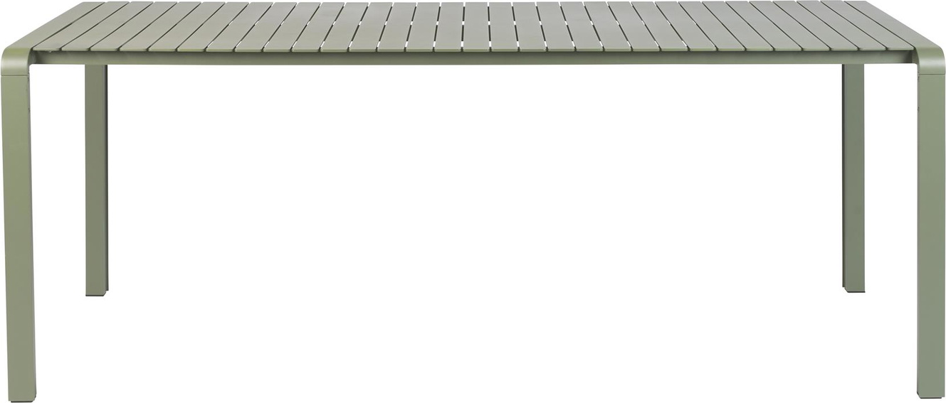 Udendørs Spisebord Zuiver Vondel Pulverlakeret Aluminium Lysgrå 214x96 7 Cm