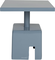 Chubby, Sidebord, Grå, Jern (L: 40 x H: 45 x B: 40 cm.)
