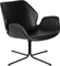 Nikki, Loungestol, Antracit, PU-læder (L: 75 x H: 78 x B: 79 cm.)