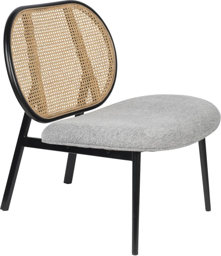 Spike, Loungestol, Stenlysgrå, Stof (L: 70 x H: 84,1 x B: 78,6 cm.)